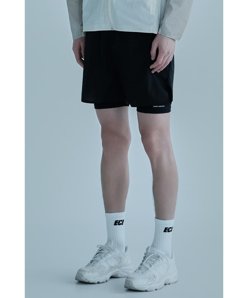 Eolseukamela 2-In-1 Running 5-Inch Shorts_Black