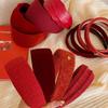 2025 New Style Red Velvet Wide Edge Headband for Women - Face Washing Hair Accessory