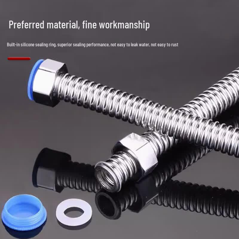 Deqi 304 Stainless Steel Corrugated Water Heater Inlet Hose