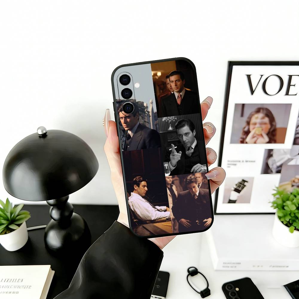 God-father Pacino Phone Case For Samsung Galaxy A73,A72,A71,A70,A53,A52,A51,Others Soft Black Cover