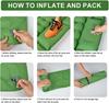10cm Outdoor Inflatable Camping Mattress, Portable Moisture-Proof Air Cushion Pad