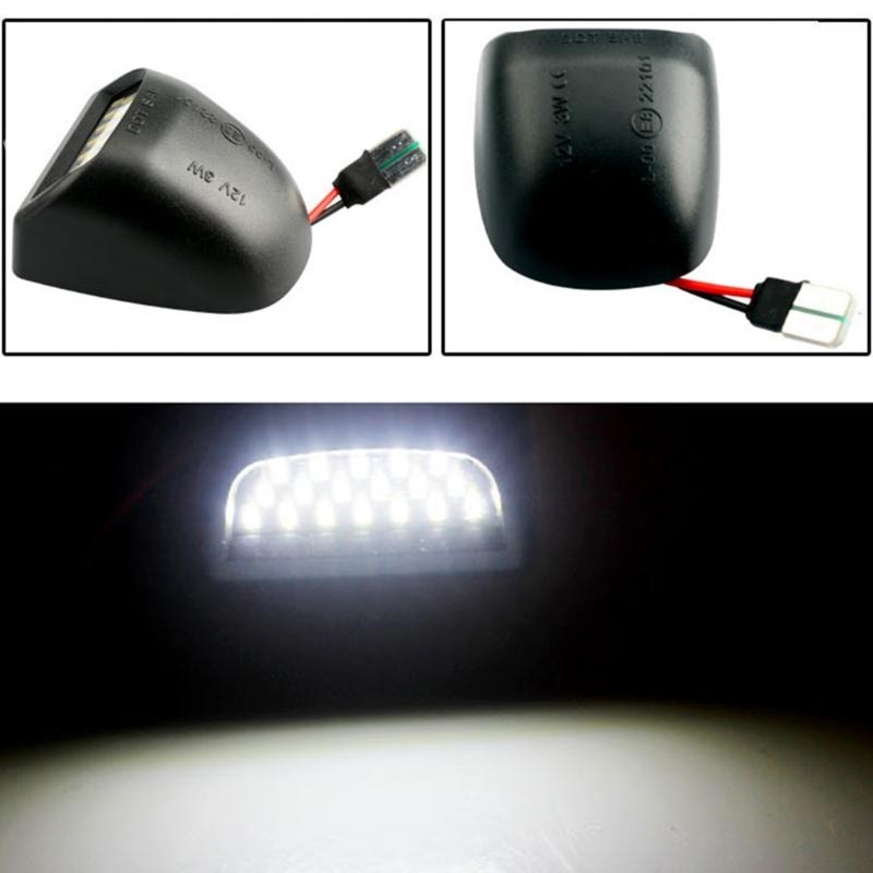 Bright Car License Lamp Weatherproof PC Material Quick Mount Design License Plate Light for 2500 1999-2004