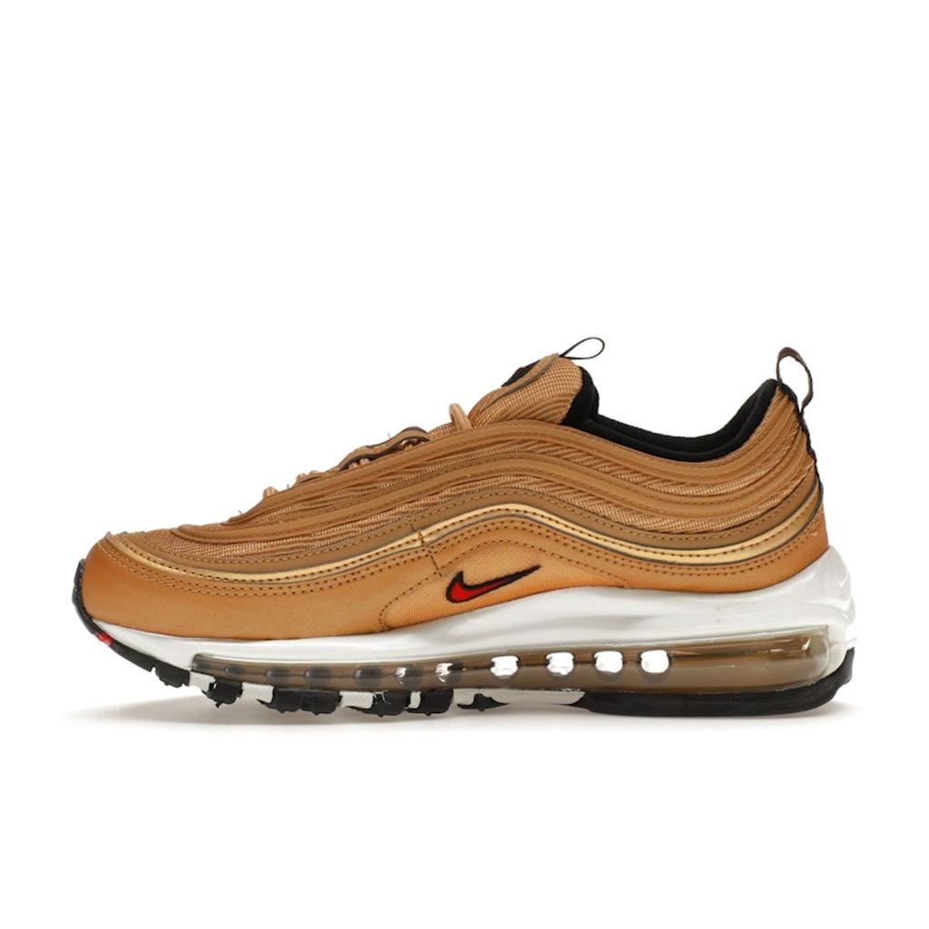 Nike Air Max 97 OG Metallic Gold 2023 Women Sneakers Varsity-Red White Black DQ9131-700