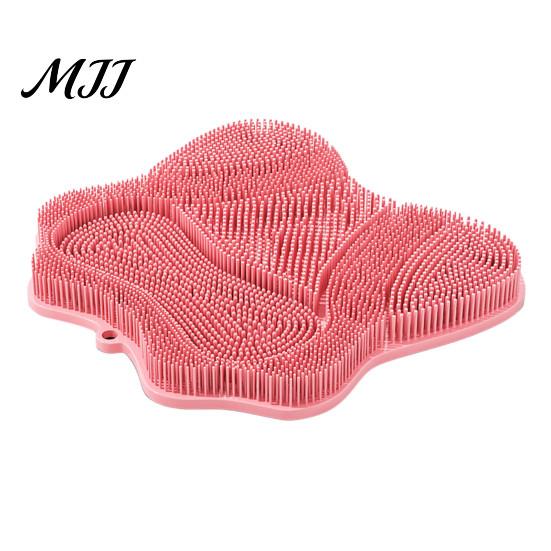 Pet Bath Massage Brush Mat with Suction Cups, Durable Soft TPE Self Grooming Silicone Brush, Hair Removal And Body Care Wall Mounted Dog Accessory