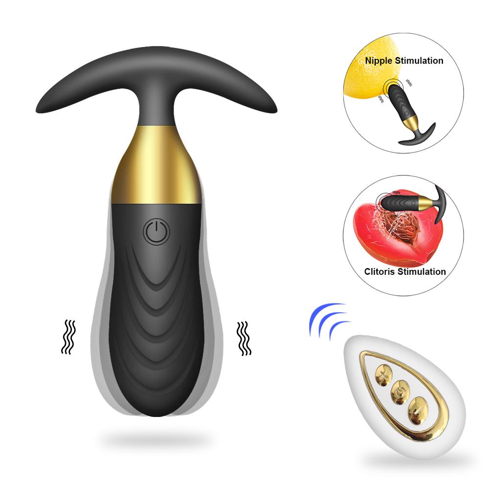 Anal Plug Vibrator Sex Toy Butt Plug Prostate Massager Wireless Remote Control Adult Goods