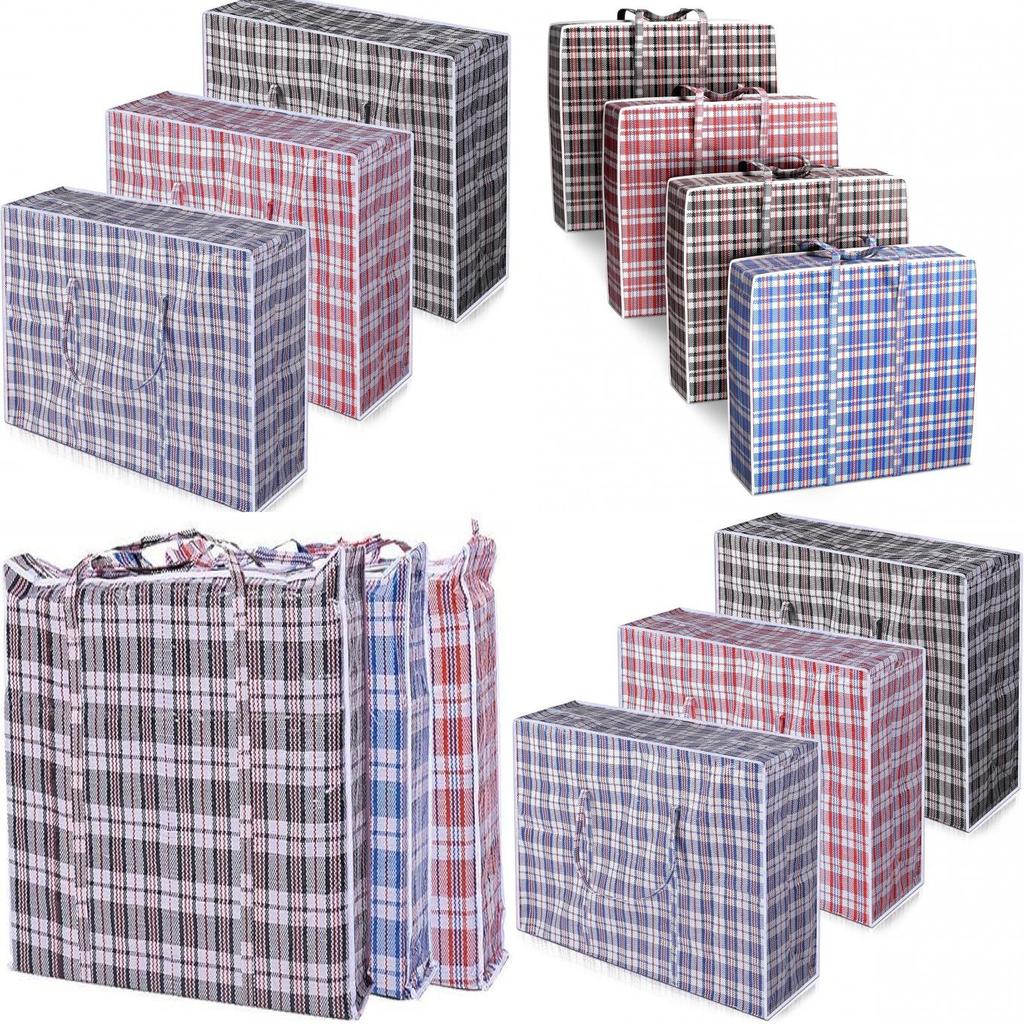 Large Moving Bag With Zipper And Handles For Clothes Storage And Transport