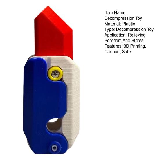 Juguete de descompresión para adultos, juguete cortador de Fidget con impresión 3D, juguete sensorial para aliviar la ansiedad y el estrés, juguete para aliviar la agonía, TDAH, agregar pacientes
