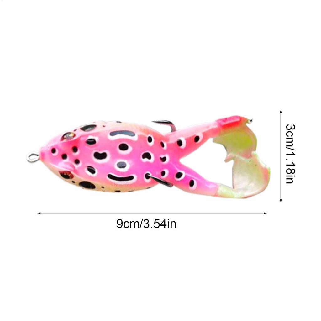 Frog Fishing Lures Water Top Frog Lures Set With Bait Box Soft Swimbait With Weedless Hooks For Trout Pike Catfish Cod Carp