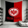Tapisserie murale Eintracht Frankfurt avec nom personnalisé Accrochage mural esthétique Couverture en tissu imprimé Tapisseries décoratives pour chambre à coucher salon Décoration de maison
