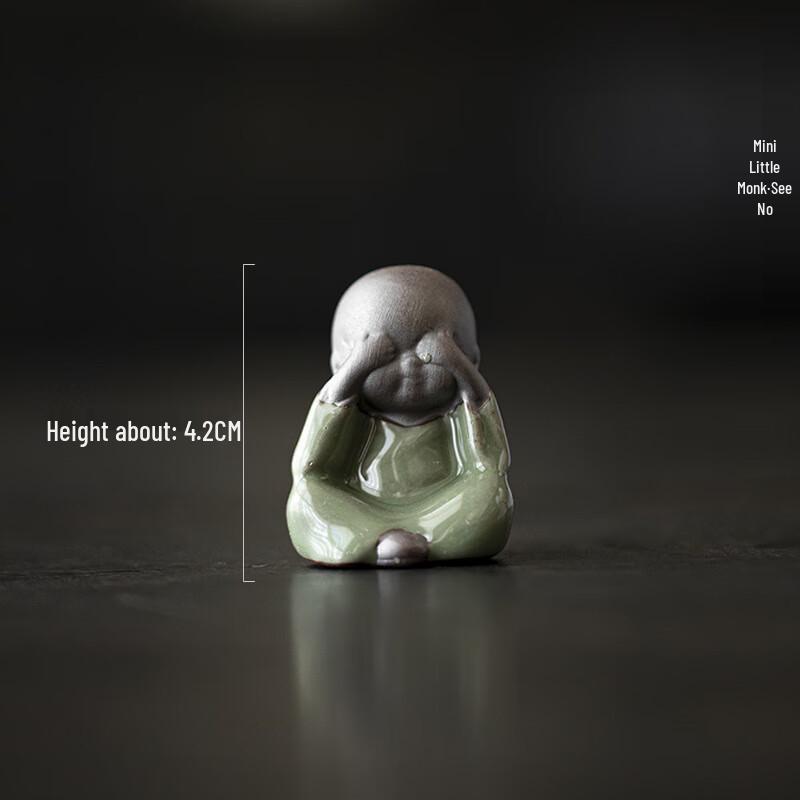 Mini Zisha Ceramic Little Monk Tea Pet