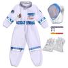 3Pcs Astronaut Costume Astronaut Suits Jumpsuit Gloves Cap Cosplay Halloween Costume Space Suits for Toddler,Kids