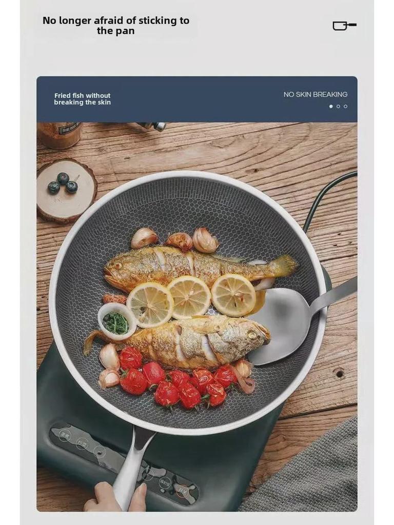 Universelle 316 Edelstahl Antihaft-Bratpfanne für Induktions- und Gasherde