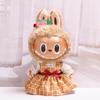 38cm Labubu Plush Doll Casual Outfit Set with Hat (Clothes Only)