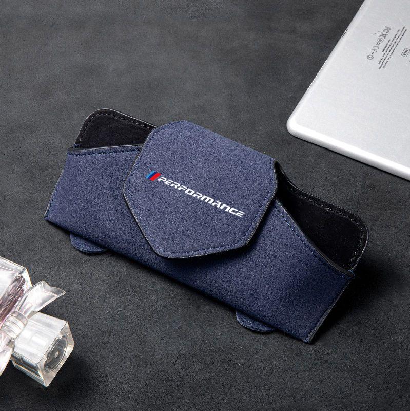 Car Glasses Clip Sunshade Auto Sun Visor Glasses Case Box For Bmw Performance M E46 E90 F20 E39 E91 E87 E60 E93 F10 X3 E83 E61 rvsh75
