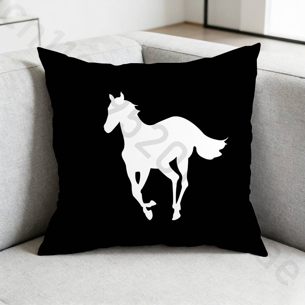 DDeftones Pillow Case Antidustmite Pillowcase Invisible zipper silky short plush Sofa cushion cover