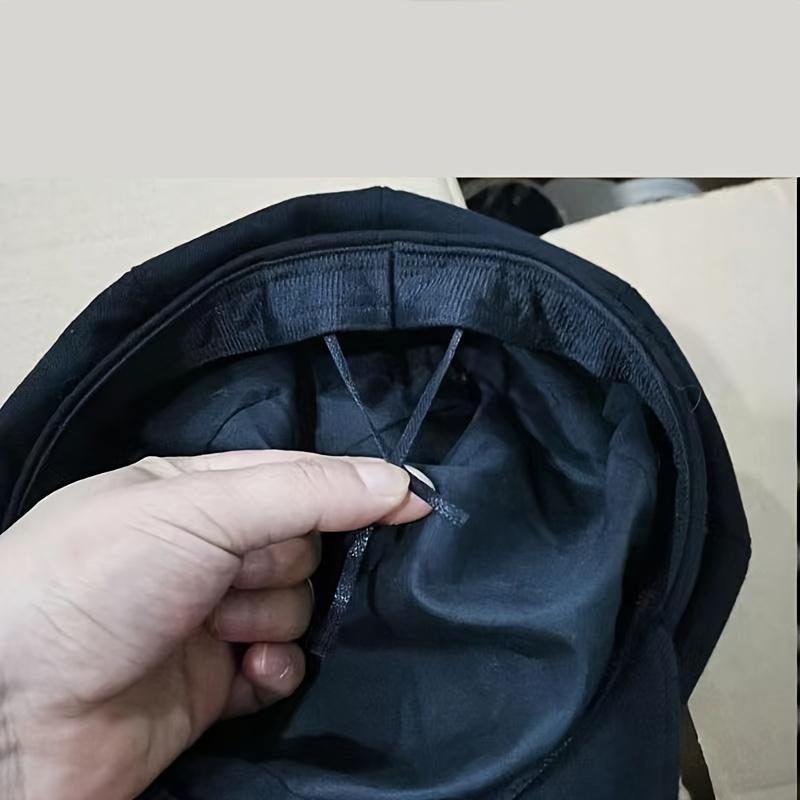 1pc Easter Holiday Beret with Metallic Belt Buckle Lightweight Woven Inelastic Adjustable Drawstring Closure Fashionable All-Match Cap