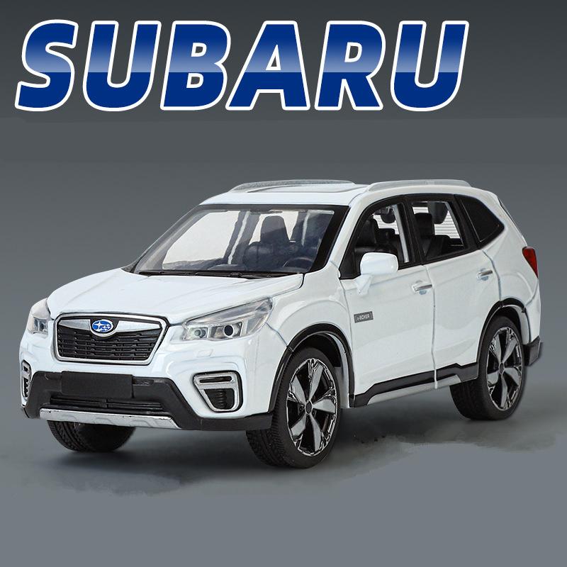 

1/30 Subaru Forester SUV литая модель автомобиля литой металлический внедорожник модель автомобиля имитация звука и света детская игрушка подарок белый