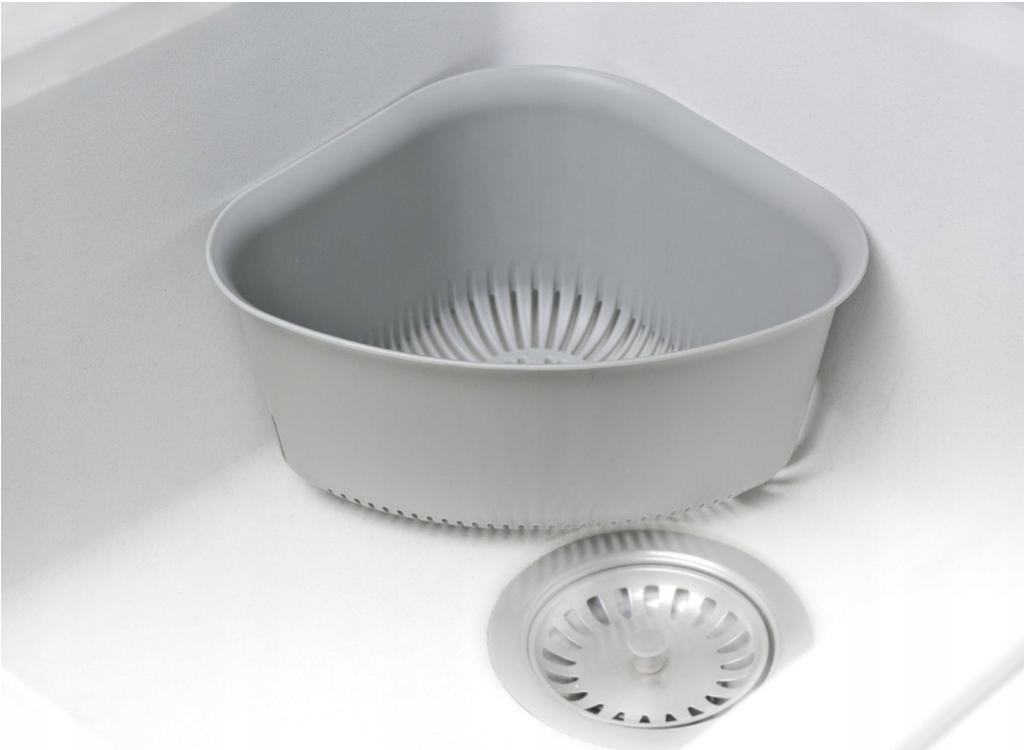 Corner kitchen sink drainer for vegetables and fruit 23x16.5 cm
