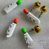 1 Piece Double Bells Rod Clip Fishing Bite Alarms Fishing Rod Bells Ring Induction Lamp Bright Night Flash Led Without Battery