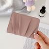Korean Style Mini Coin Purse Multiple Card Slots Wrinkled Card Holder Button Foldable Wallet  Women