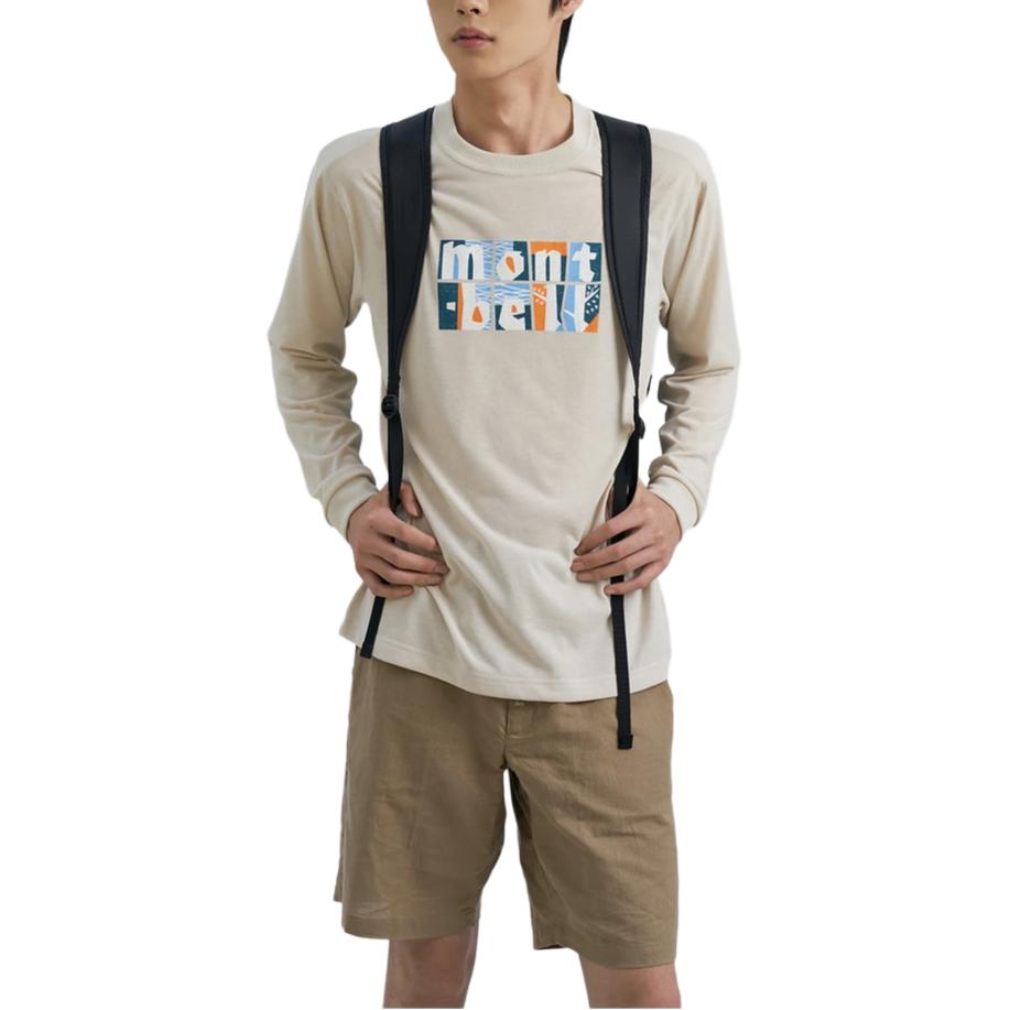 MONTBELL SS25 Monogram Stylish and Comfortable Versatile Quick-Drying Long Sleeve T-Shirt Unisex