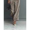 Velvet Matching 2 Piece Set Women Turtleneck Long Sleeve Top And Wide Leg Trousers