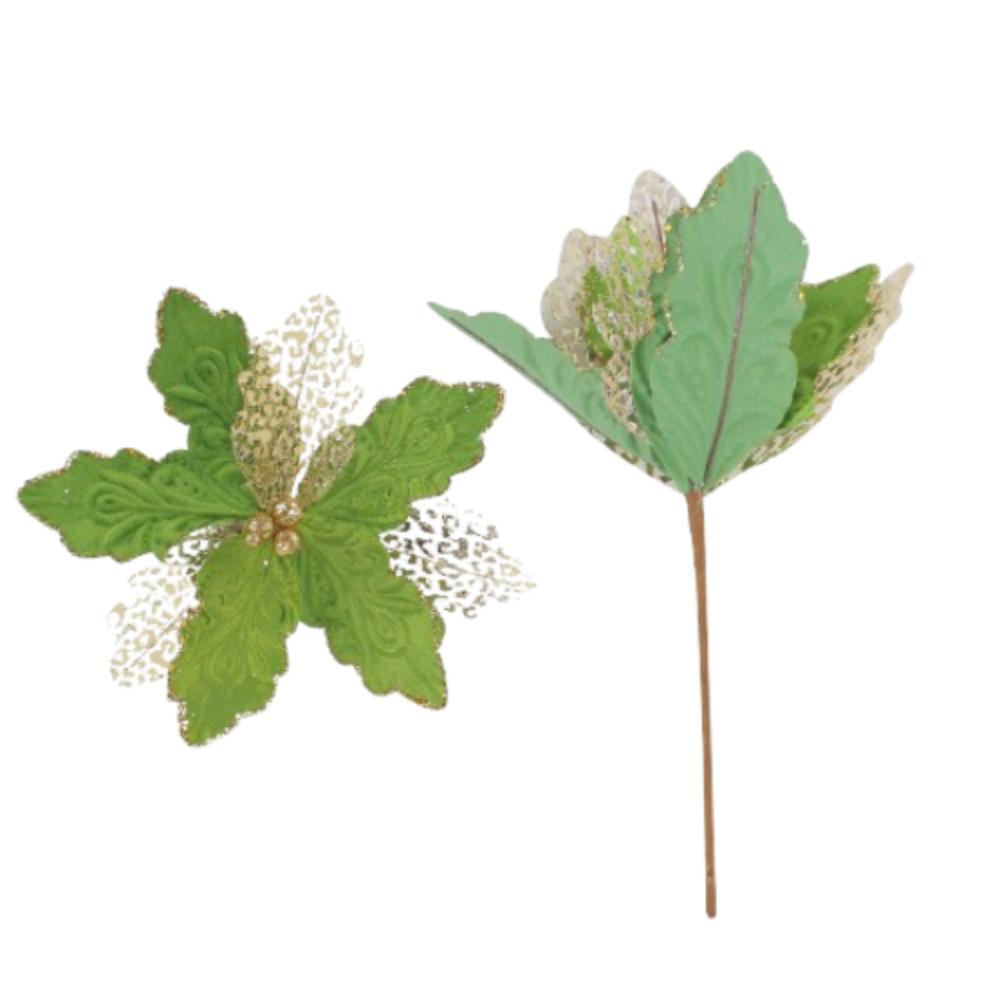 2pcs Sequins Christmas Glitter Flower Christmas Tree Decorations  Home New Year Decor Gifts