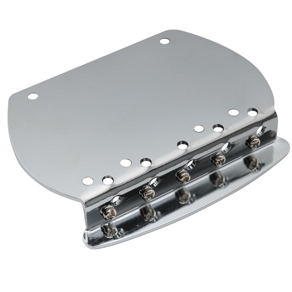 Musiclily Pro 16mm Steel 5-String Bass Bridge for Music Man Basses, Chrome