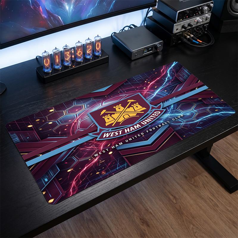 Tappetino per Mouse Grande Stampa West Ham United Football, Tappetino Esteso Antiscivolo per Scrivania da Gioco per Ufficio Casa