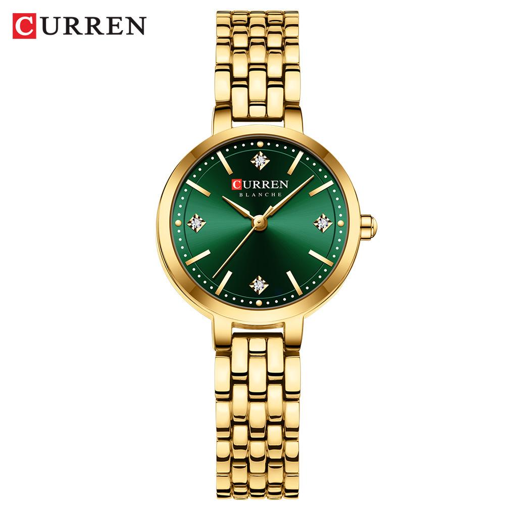 CURREN 9106 Women s Waterproof Quartz Casual Watch with Steel Band