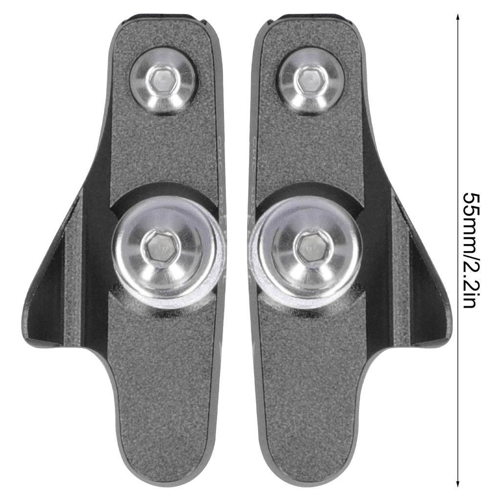 Road Bike Brakes Pads CBrake NoNoise NoSkid Rubber Blocks Replacement(Black )