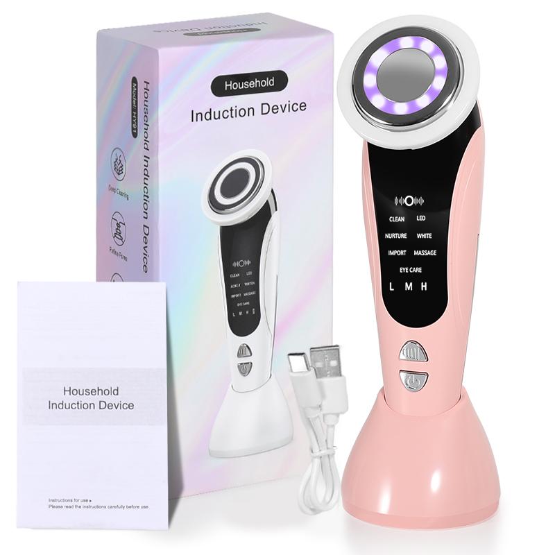 

Facial Beauty Device, 7-In-1 Multifunctional Facial Massager, Neck Lifting Device, Gift For Women рожевий