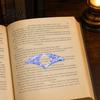 Hands-free Page Holder Shimmer Clip Holder Opener Transparent Thumb Book Reading Accessory Bat Heart Shape Plastic Bookmark for Lovers