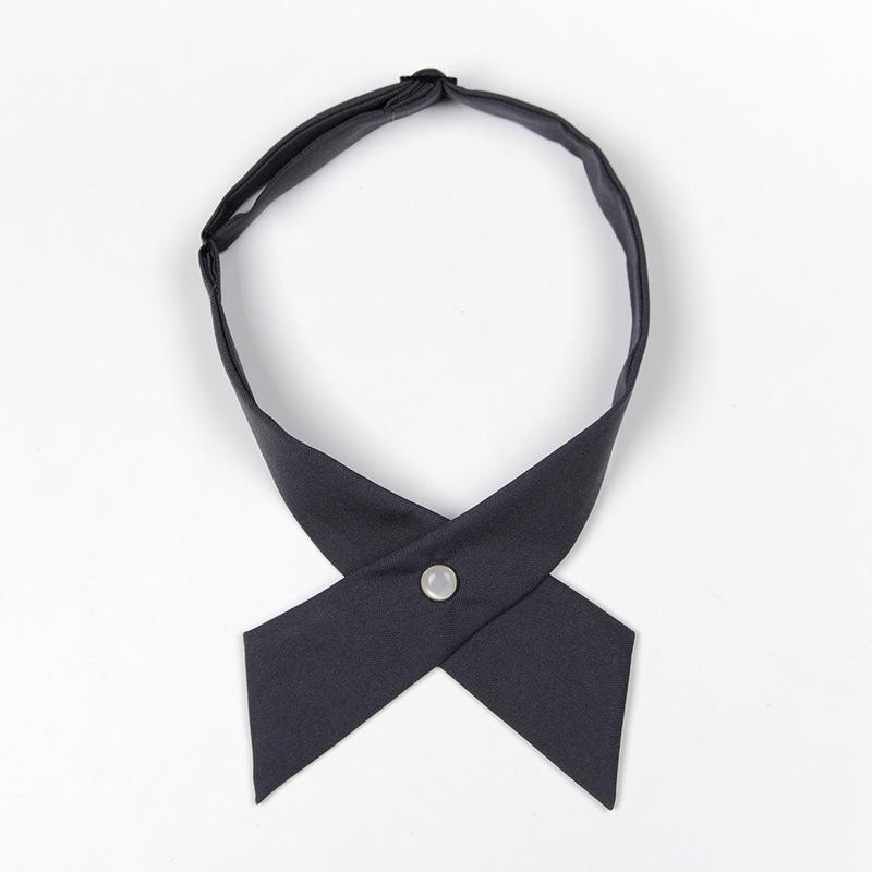 

Girl Student Uniform Bow Tie Ties Solid Men s Women s Professional BowTie Women s Cross Day Cravat Prom Graduation Casual