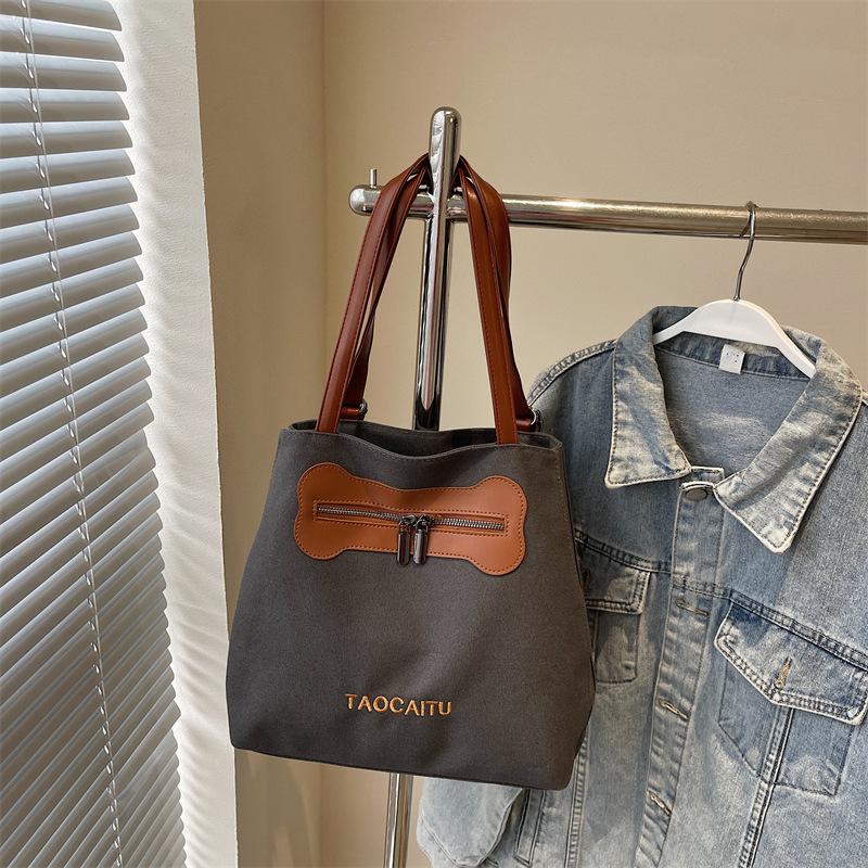 

Canvas bag women s large-capacity new summer versatile shoulder tote bag multi-functional casual backpack