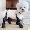 Dog Suspender Boots Connected Dog Rain Shoes Waterproof Doggy Booties Adjustable Dog Paw Protectors