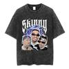 Rapper RELS B Skinny Flakk Tour Vintage Gewaschenes T-Shirt Herren Kleidung Hip Hop Übergroßes Kurzarm-T-Shirt Baumwoll-T-Shirts