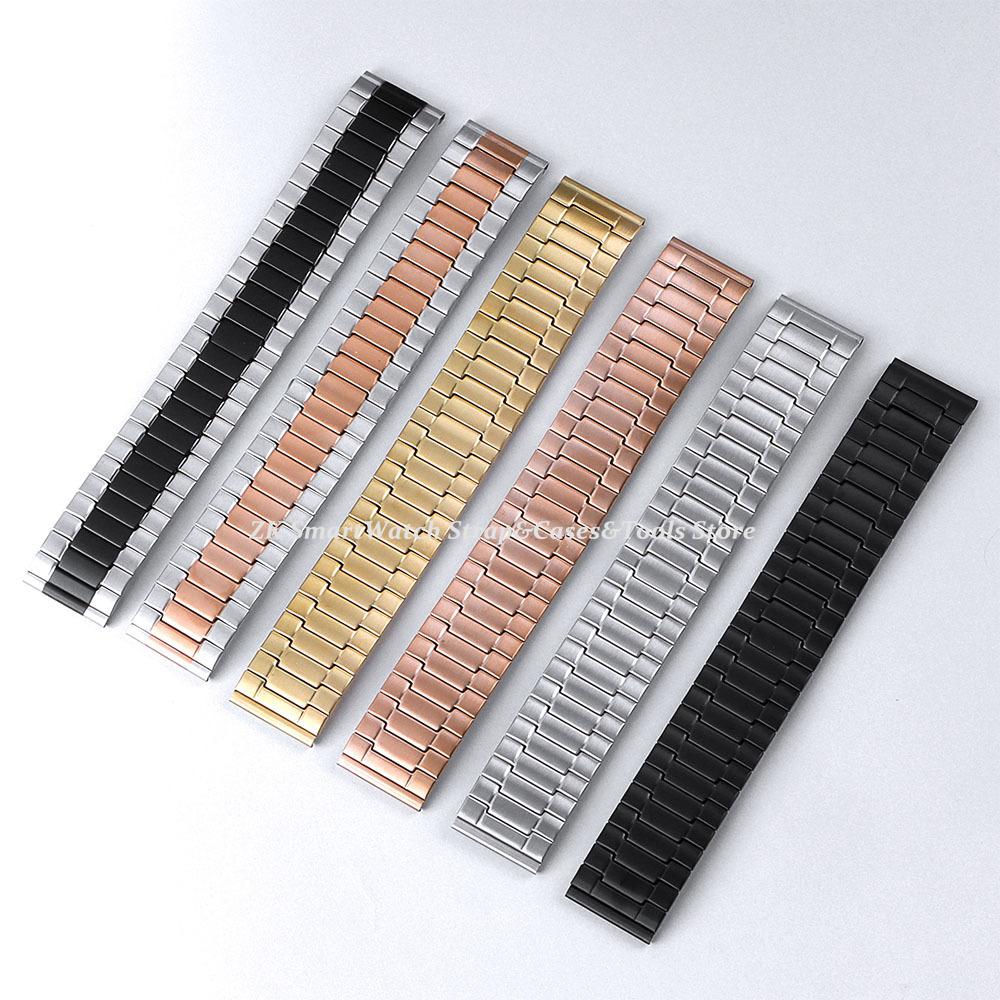 Elastic Stainless Steel Watch Straps 22mm for Seiko for Huawei for Omega Stretch Elastic Metal Watch Band for Men Women Bracelet