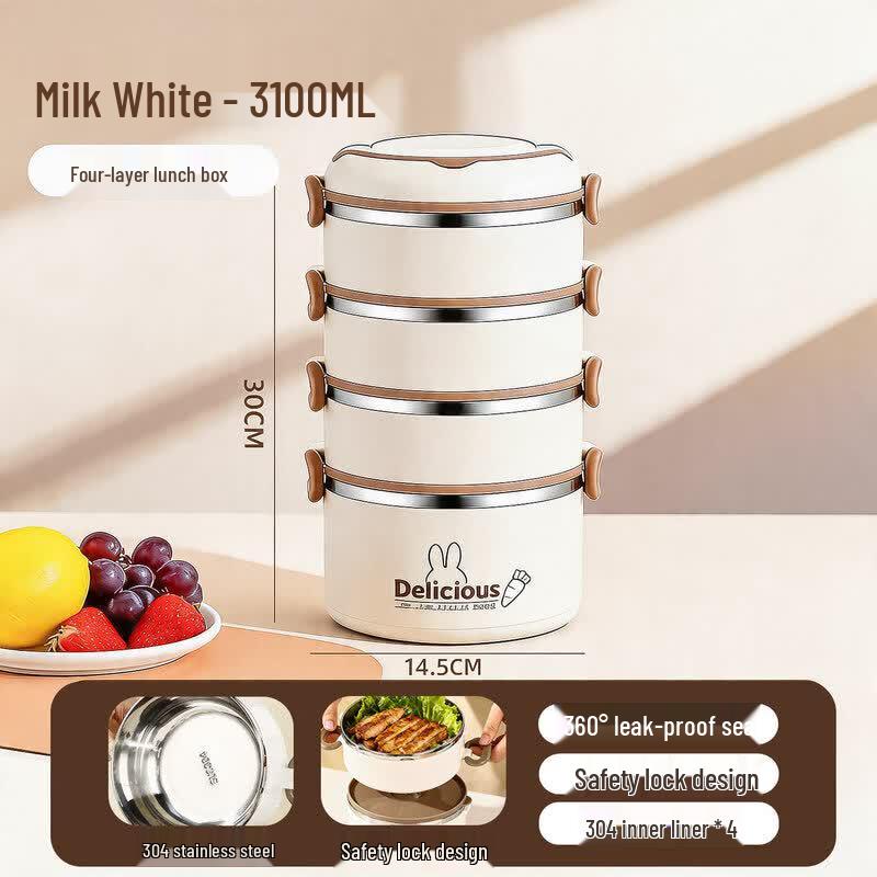 Youluo Multi-Layer Insulated Stainless Steel Lunch Box