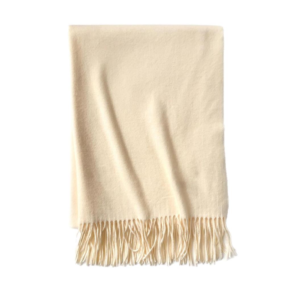 Luxury Unisex Scarf: Autumn/Winter Thickened Solid Color Cashmere-Feel Shawl