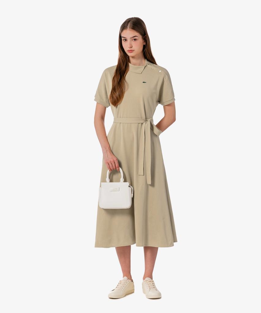 LACOSTE Women'S Diagonal Placket Polo Dress Ef508E-56G 02S