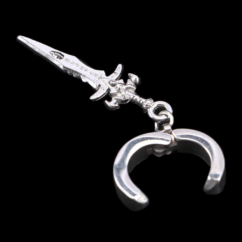 Single Creative Personality Students Cross Long Hoop Chain Earrings Women Men Male