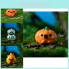 Resin Halloween Miniatures For Diy Crystal Ball Accessories Adorable Transparent Ghost And Pumpkin Decor
