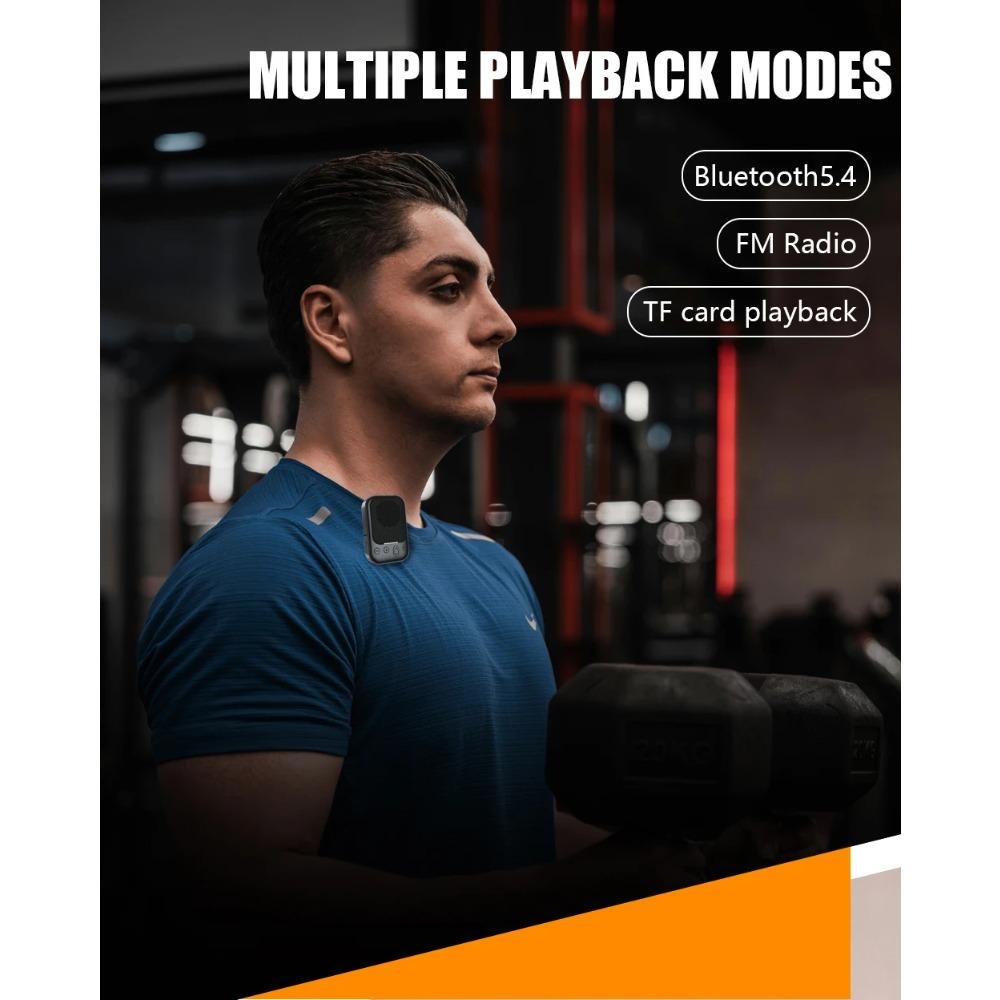 Portable Sport Bluetooth Speaker Outdoor Waterproof with Cycling Stand Magnetic Collar Clip FM Radio TF Card TWS Mini Soundbox