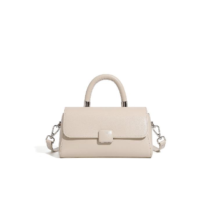 Genuine Leather Versatile Single-Shoulder Women's Bag Textured Commuter Crossbody Small Square Handbag