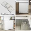 Refrigerator Small Balanced Upright Freezer Door Plastic Hinge Upright Freezer Hinge Suitable for Kitchen Cabinets and Upright Freezers(3 Holes)