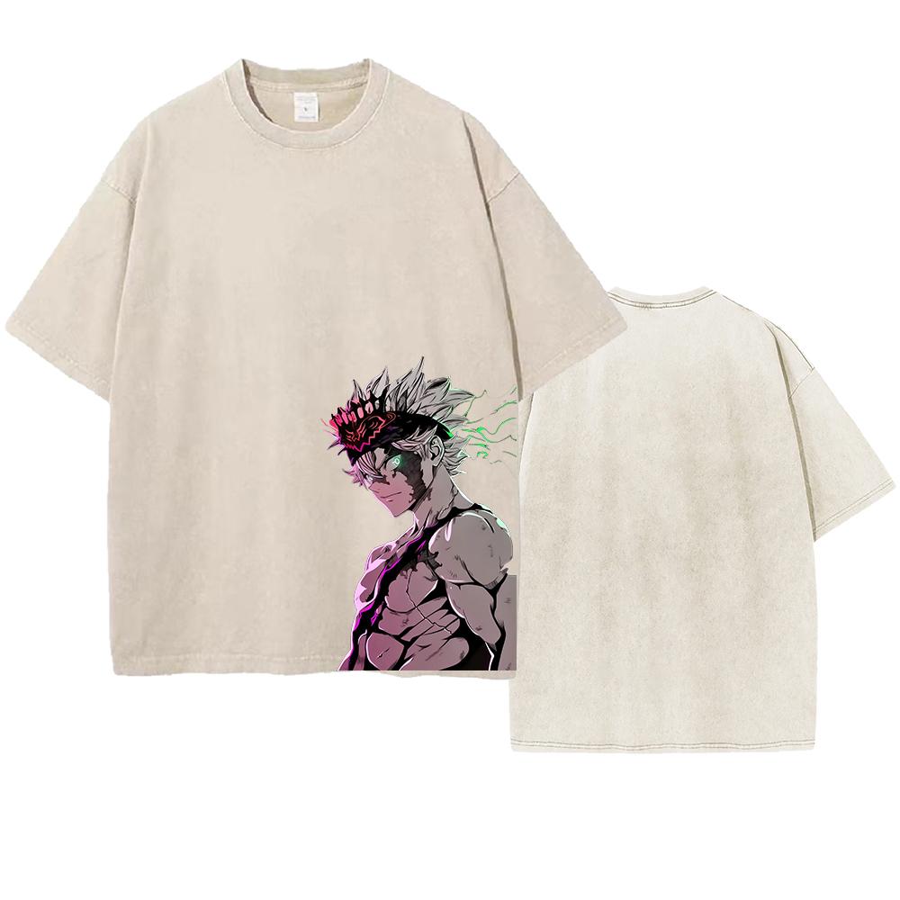 Asta Graphic T-shirt Vintage Washed Oversized T Shirt For Men Women Clothing Cotton Tops