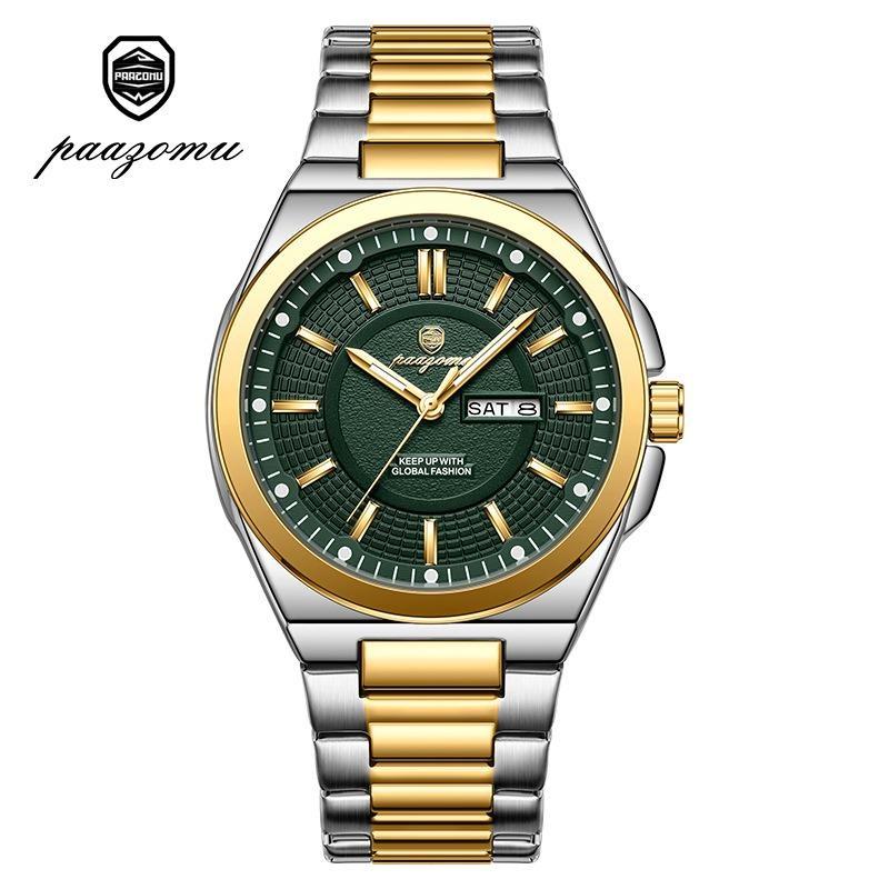 Fashion Classic Man Watch Waterproof Luminous Date Week Luxury Men Watch Stainless Steel Quartz Business Men's Watches