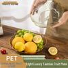 Gold Rim PET Fruit Plate