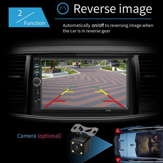 

Bluetooth-плеер с расширенным реверсивным дисплеем, 7-дюймовый экран, автомобильный MP5-плеер